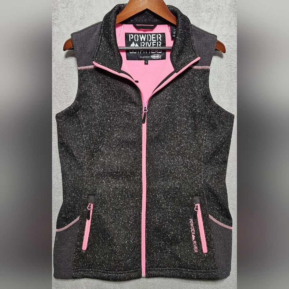 Awesome Powder River Outfitters Full Zip vest Women's Size Large
